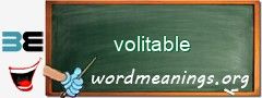 WordMeaning blackboard for volitable